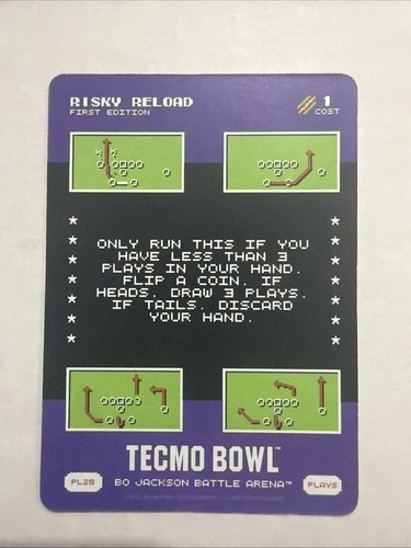 2026 Bo Jackson Battle Arena Tecmo Bowl Play PL25 Risky Reload