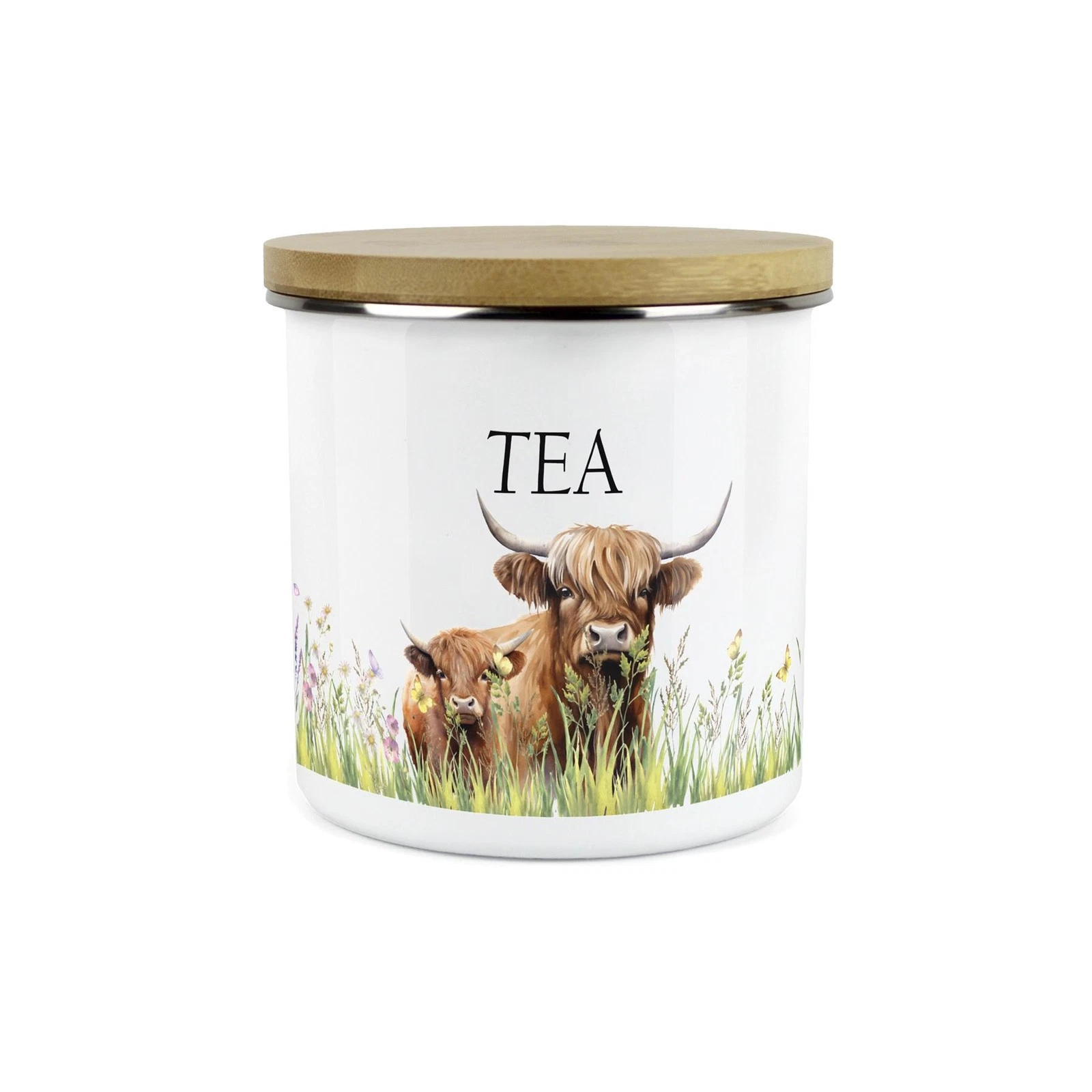 Highland Cow & Calf Kitchen Tea Storage Canister
Opens in a new window or tab