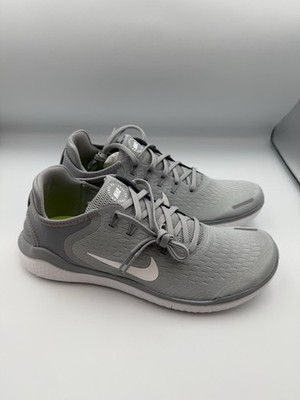 New Nike Free RN 2018 Wolf Grey/White/Volt/White 942836-003 Men's Sizes