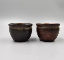 A Pair Nice Chinese Collectable Art Hand Copper  beast
