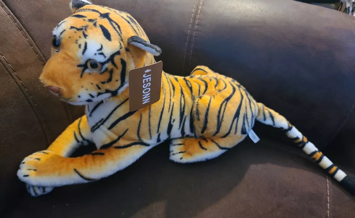 NWT JESONN Realistic Tiger Plush Stuffed Animal 20