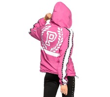 Victoria's Secret Pink Half Snap Button Funnel Neck Anorak Jacket Pink NWT