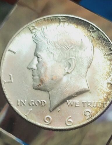 1969 D Kennedy Half Dollar 40% Silver Doubled Die Obverse - Picture 6 of 9