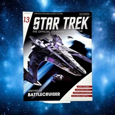 Eaglemoss 2013 Star Trek Dominion #13 Jem'Hadar Battlecruiser Collector Magazine