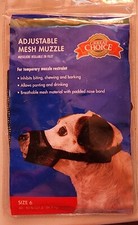 Dog muzzle Adjustable Medium mesh restraint for pets dogs cats breathable Grrea