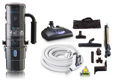 Prolux CV12000 Central Vacuum Unit System w/ Electric Power Nozzle Kit and Tools