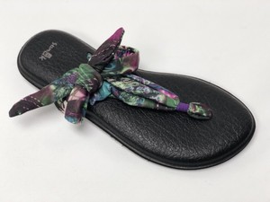 Sanuk Women's YOGA SLINGED UP PRINTS TURQUOISE PEACOCK SWS10575 Casual Flip Flop | eBay