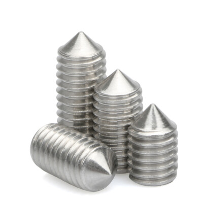 M3 M4 M5 304 Stainless Steel Cone Hex Screws Point Grub Socket Screw
