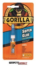 GORILLA SUPER GLUE 3G TUBES TOUGH QUICK SETTING LEATHER METAL 