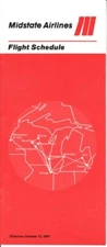 Midstate Airlines timetable 1981/10/15