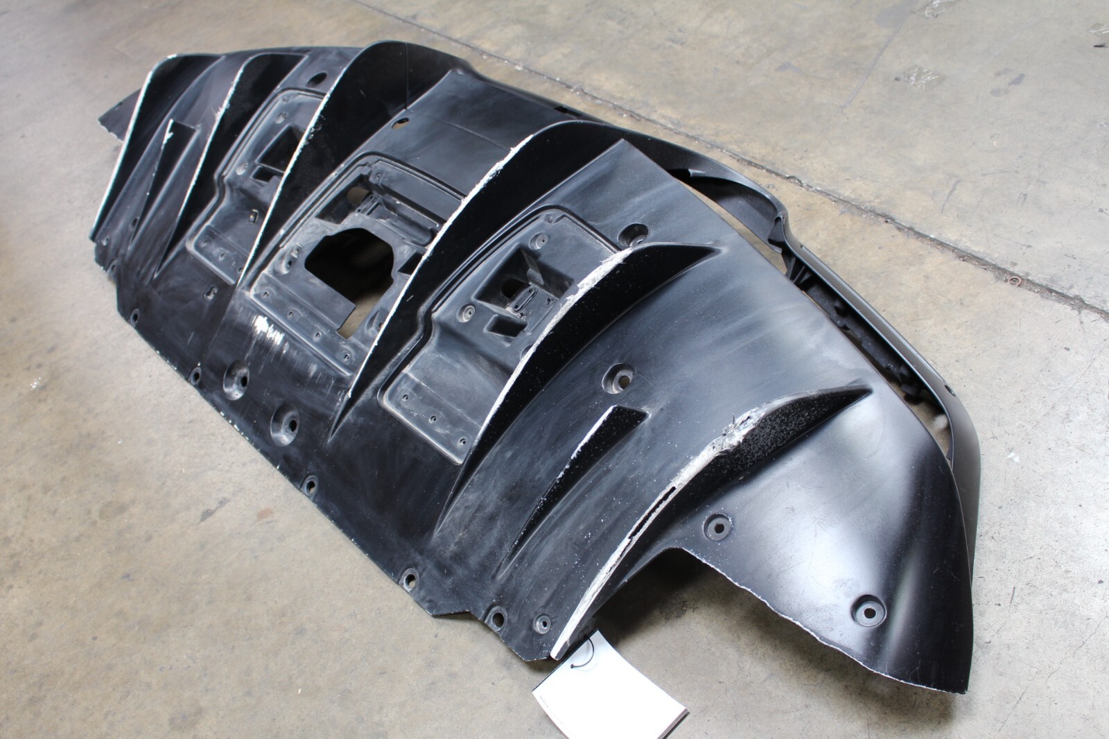 Ferrari F8 Tributo, Rear Bumper Diffuser, Damaged, Used, P/N 877913