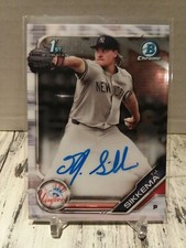 2019 Bowman Draft Chrome 1st TJ Sikkema Base Auto Yankees ROOKIE RC Autograph C4