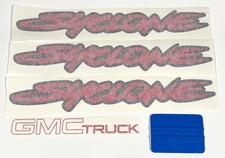 1991 Gmc Truck Red Syclone Decal Kit