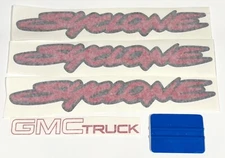 1991 GMC Truck Red Syclone Decal Kit