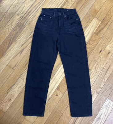 American Eagle Women s Black Highest Rise 90's Boyfriend Jeans Size 4