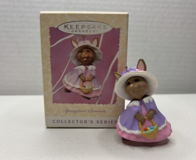 Hallmark Keepsake Ornament Springtime Bonnets Easter 1993