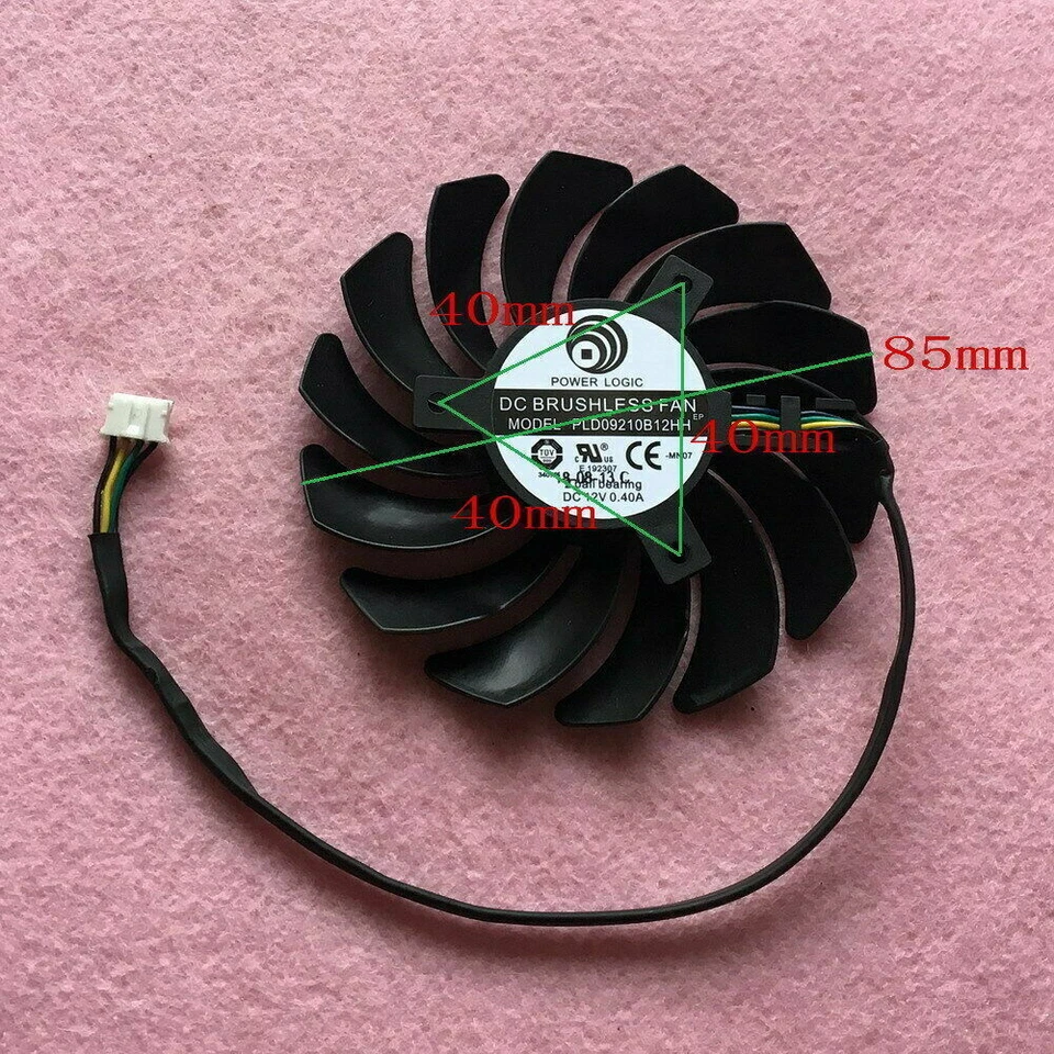 Set of 3 Fan Cooler Fan For MSI RTX 2070 2080 2080Ti DUKE PLD09210B12HH 85mm - Image 4 of 4