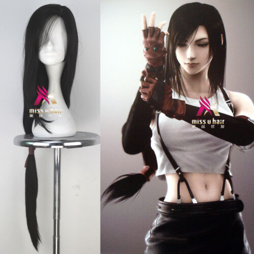 Final Fantasy VII Tifa Lockhart Anime 100cm Cosplay party wig - Picture 1 of 5