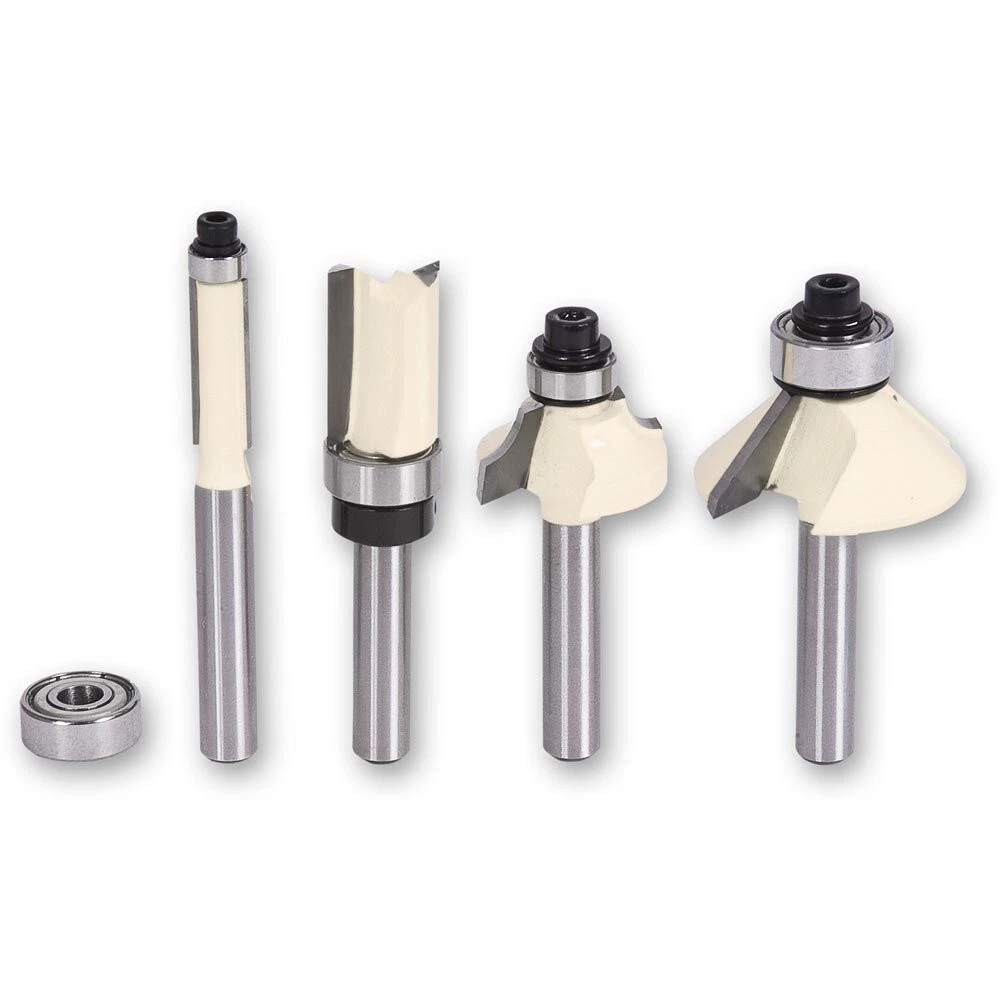 Axcaliber 4 Piece Router Cutter Set 1 4