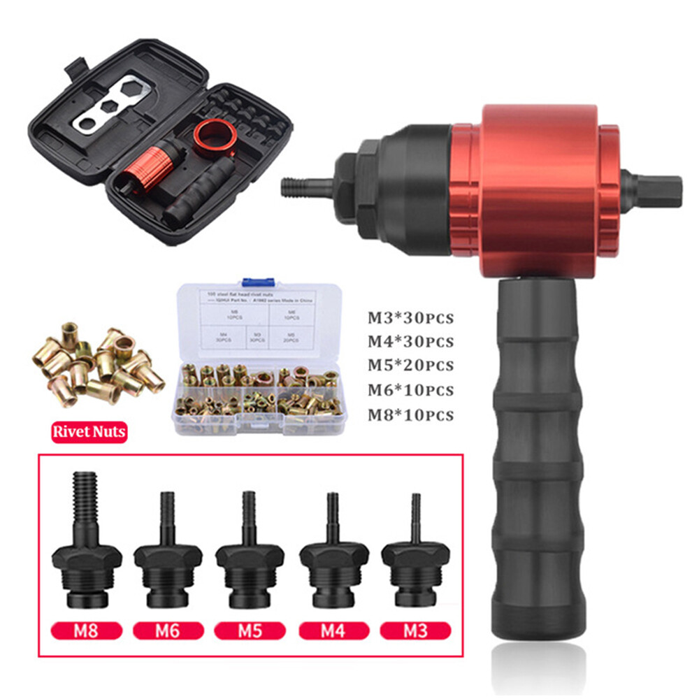 Portable Rivet Gun Adapter, Professional Cordless Rivet Nut - View #2