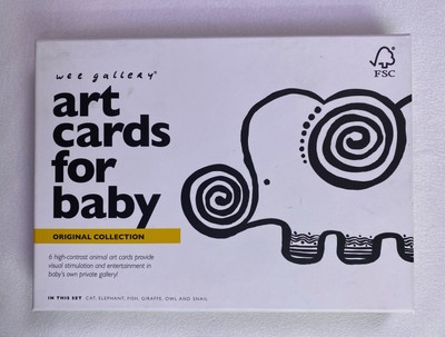 Wee Gallery Art Cards For Baby Original Collection Black & White