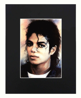 Michael Jackson Portrait 8x10 matted Art Print Printed Poster