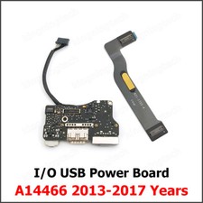 USB Audio Board and Flex Cable For Macbook Air 13" A1466 Power DC Jack 2013-2017