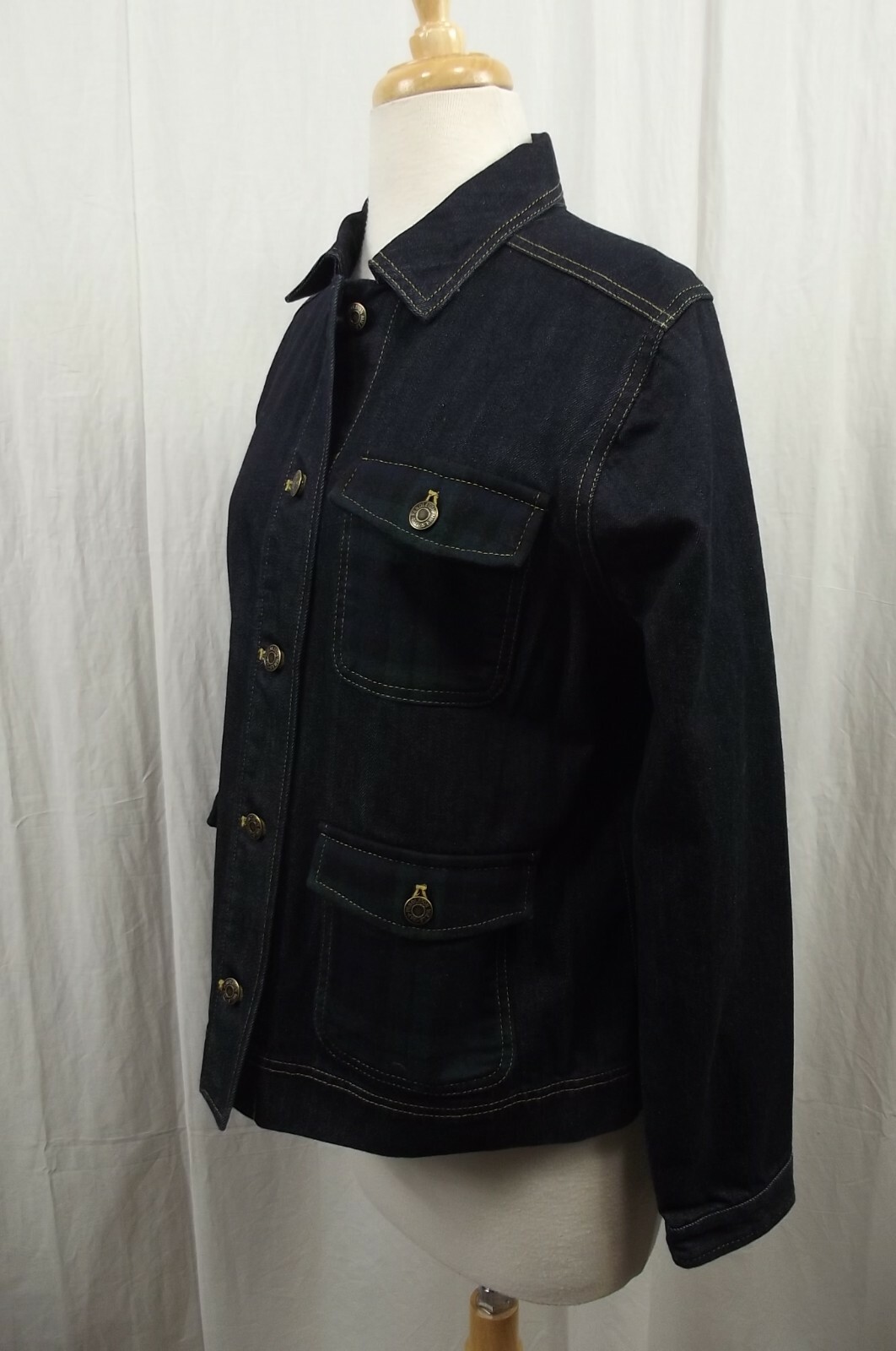 Pendleton Womens Jean Jacket Size Medium Dark Blu… - image 4