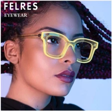 Unisex Square Anti Blue Light Reading Glasses Presbyopic Glasses +1.0 to +4.0