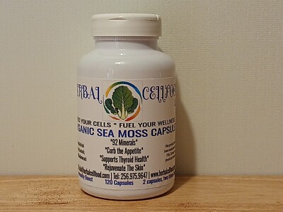 Jamaican Irish Sea Moss (Capsules) with Burdock, bladderwrack, dulse & kelp