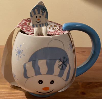 Winter Critters Snowman Mug And Spoon Brand New