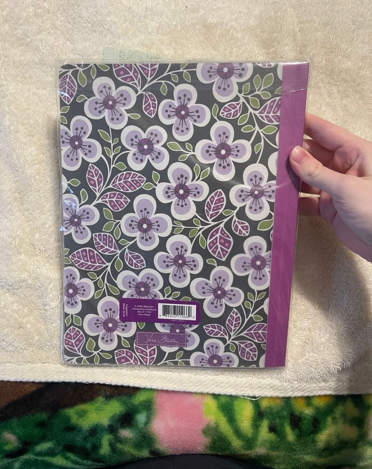 Cuaderno de composición de pétalos de ciruela Vera Bradley patrón retirado nuevo con etiquetas Foto 3 de 4