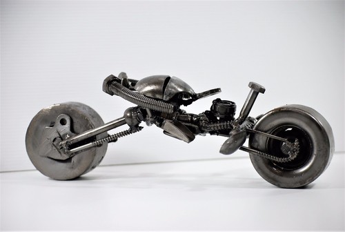 ฺBatpod Batman Motorcycle scrap metal sculpture, Cool gift for him, Gift for Son - Picture 5 of 10