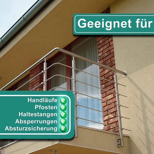 4 Stück Wandflansch Edelstahlbeschlag Wandanschluss Wandhalter Wandmontage DE - Bild 16 von 21