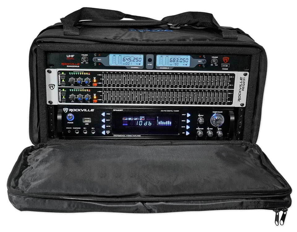 Rockville RRB50 5U Rack Bag Double-Sided Case with 12" Depth + Shoulder Strap - Image 3 of 4