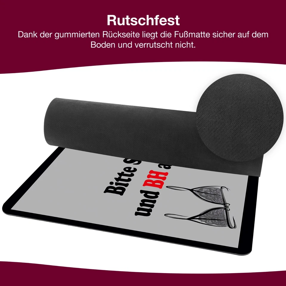 Fussmatte - Bitte Schuhe und BH ausziehen - Bild 4 von 4