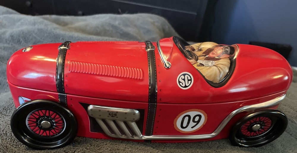 Very Rare! Vintage Tin Racecar Saks Fifth Avenue - in Excellent Condition!