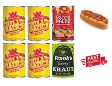 Wienerschnitzel Chili Sauce Secret Recipe 4 cans 1 Ricos Nacho 1 Frank's Kraut