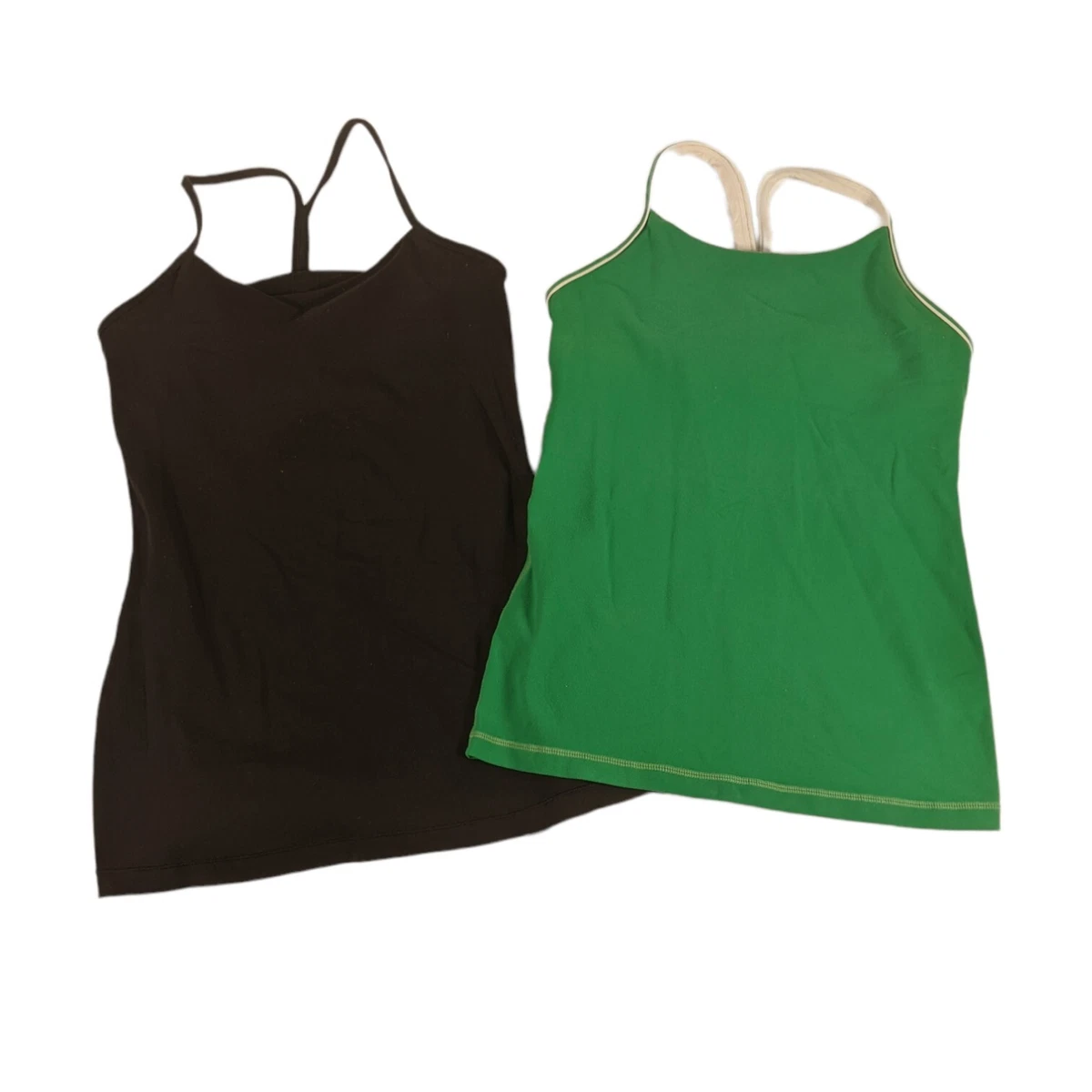 LOT of 2 Lululemon Tank Tops Sz 6 Power Pose Razor Back Tanks