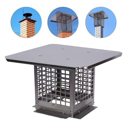 8" x 8" Chimney Cap Mesh Chimney Flue Cover for Outside Existing Clay