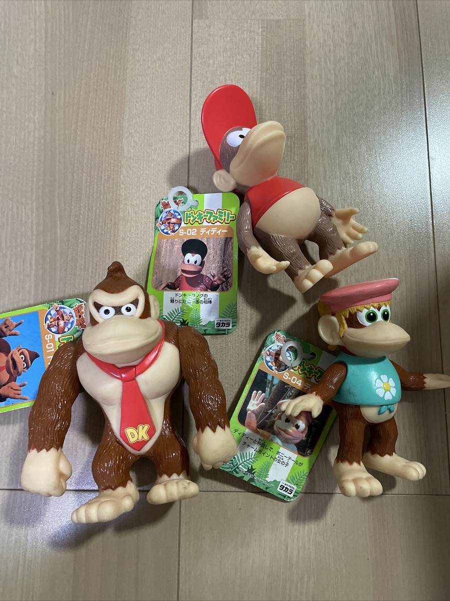 DONKEY KONG vintage soft vinyl toy figure nintendo Donkey