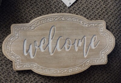 Wooden Welcome Sign