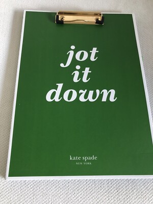 Großes A4 Klemmbrett/Notizblock ''jot it down'' von Kate Spade New York