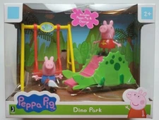 ⚡Peppa Pig Dino Park w/ George Dinosaur Slide Swing Playground Jazwares New
