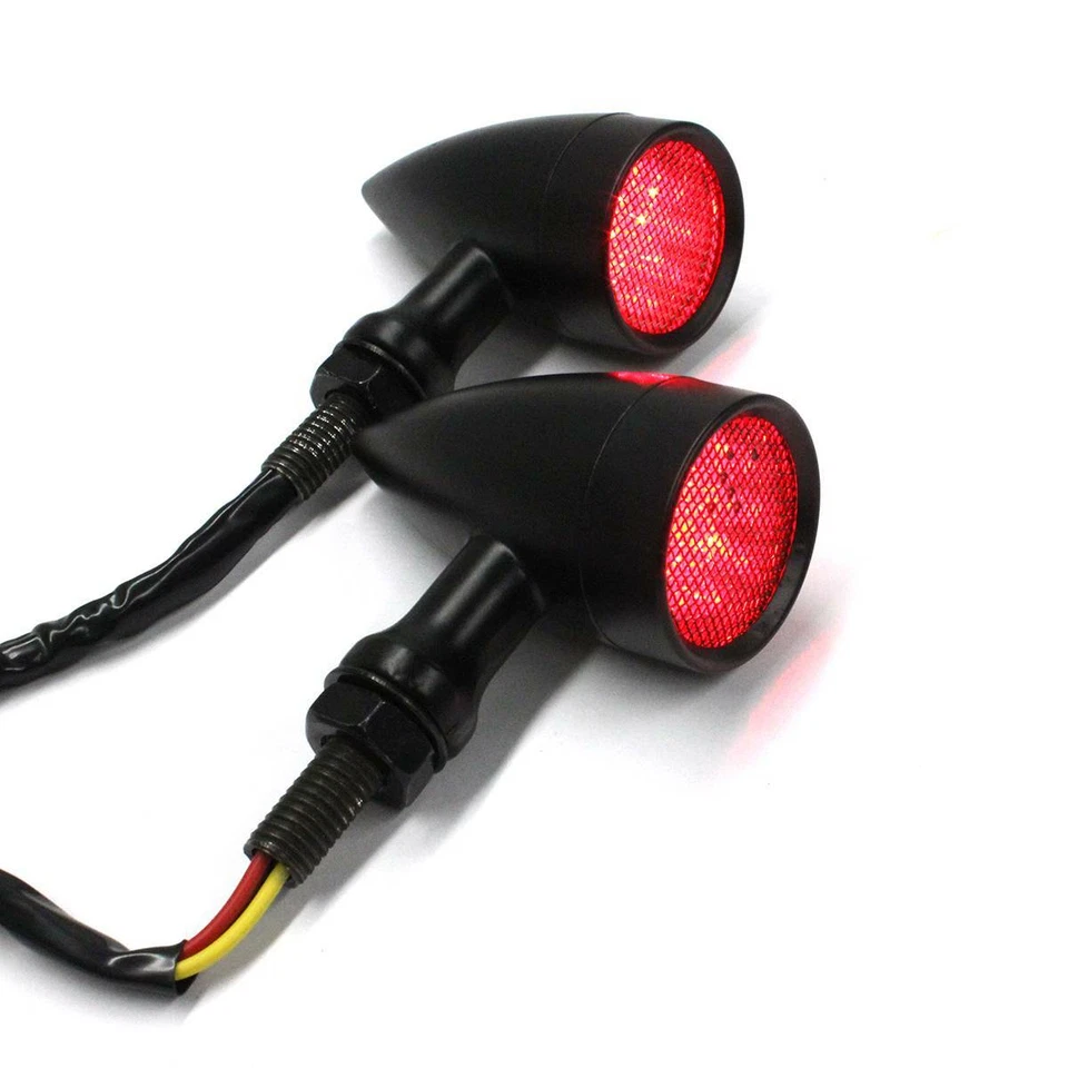 For Harley Sportster XL 1200 883 Motorcycle LED Turn Signal Blinker Brake Lights - Image 3 of 4