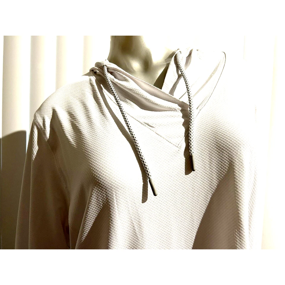 NUEVO CON ETIQUETAS Para Mujer Free Country Marfil Blanco Pullover Sudadera con Capucha Chaqueta Protección Solar 2X 24 22 Foto 2 de 4