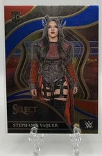 Stephanie Vaquer 2024 Panini Select WWE #215 Ringside Red & Blue SP Rookie RC!