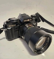 Minolta X-700 35mm SLR Camera With Vivitar Lens Untested