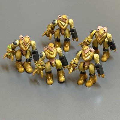 【Spike Has Broken】Rare Lot 5 HALO MEGA BLOKS GOLD COVENANT HUNTER Figures 97082