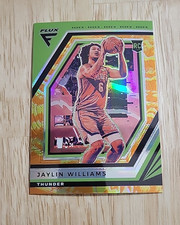 2022-23 Flux JAYLIN WILLIAMS Sunrise Prizm #215 Rookie RC OKC Thunder SP